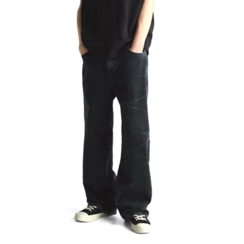 Zara Black Washed 2025 Baggy Jeans